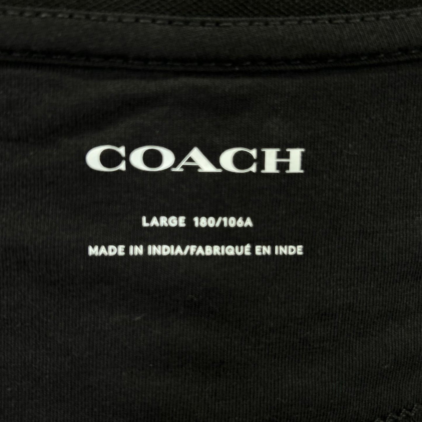 COACH コーチ CY554 ブラック コットン フルジップ トラックジャケット ジャケット