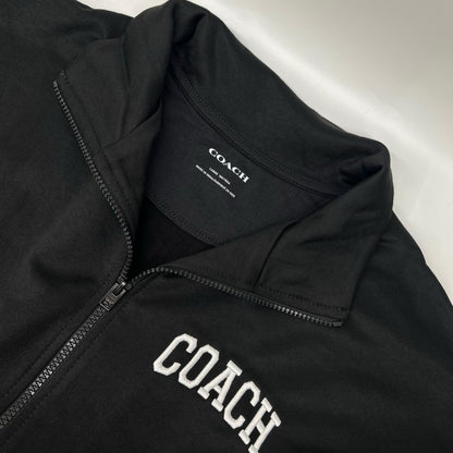 COACH コーチ CY554 ブラック コットン フルジップ トラックジャケット ジャケット