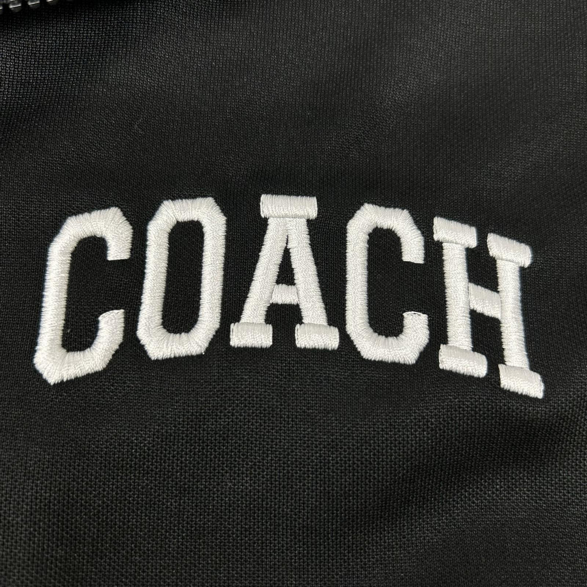 COACH コーチ CY554 ブラック コットン フルジップ トラックジャケット ジャケット