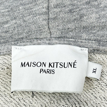 MAISON KITSUNE メゾンキツネ グレー コットン CHILLAX FOX ジップアップパーカー トップス