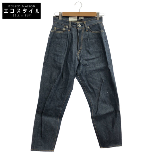 SEA シー 210121506 インディゴ コットン ジップフライ テーパードデニムパンツ ボトムス