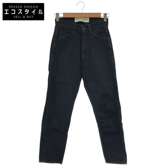 THE SHINZONE ザ シンゾーン 16AMSPA14 ブラック コットン ジップフライ HAIGH WAIST SLIM DENIM ボトムス