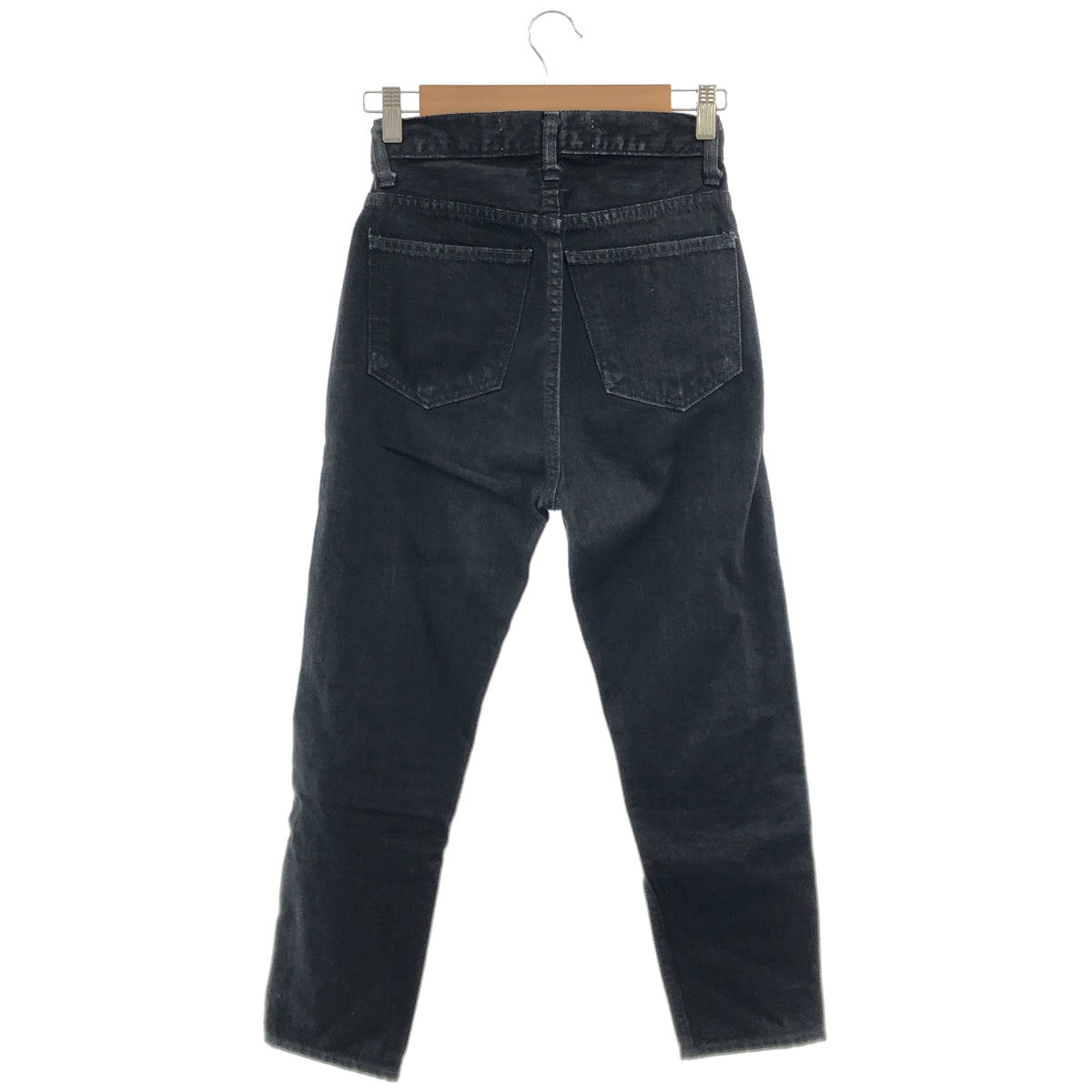 THE SHINZONE ザ シンゾーン 16AMSPA14 ブラック コットン ジップフライ HAIGH WAIST SLIM DENIM ボトムス