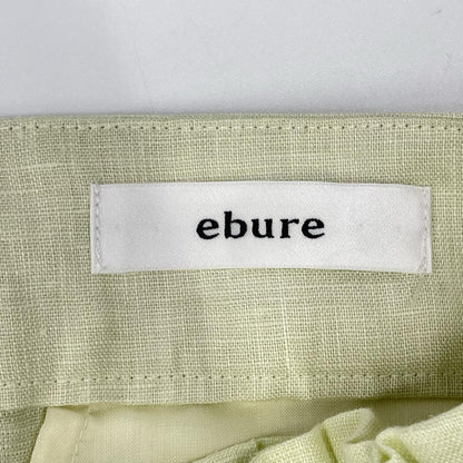 ebure エブール 3710600559 ライトグリーン ボタニカルリネン ドローストリング ワイドイージーパンツ ボトムス