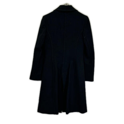 D&G Black A-line Chester coat with pink lining and back slit Coat