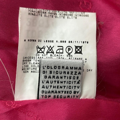 D&G Black A-line Chester coat with pink lining and back slit Coat