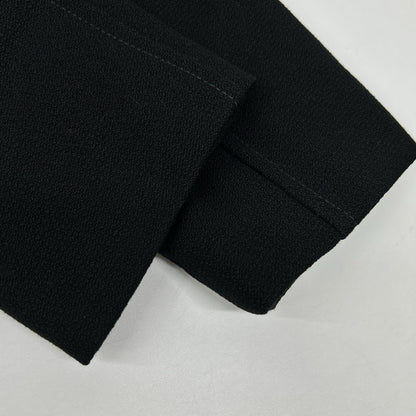 D&G Black A-line Chester coat with pink lining and back slit Coat