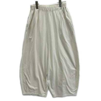 Babaghuri ババグーリ 25SS J0552UP531 Ivory Cotton Carder Twill Elastic-Waist Balloon Pants Bottoms