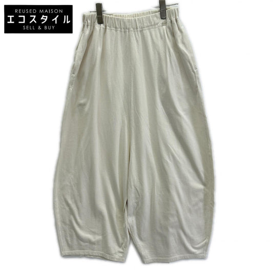 Babaghuri ババグーリ 25SS J0552UP531 アイボリー コットン カーディツイル ウエストゴム バルーンパンツ ボトムス