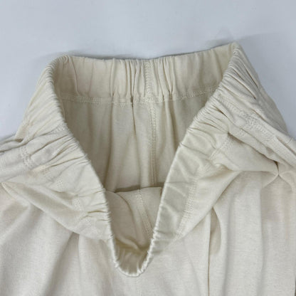 Babaghuri ババグーリ 25SS J0552UP531 Ivory Cotton Carder Twill Elastic-Waist Balloon Pants Bottoms