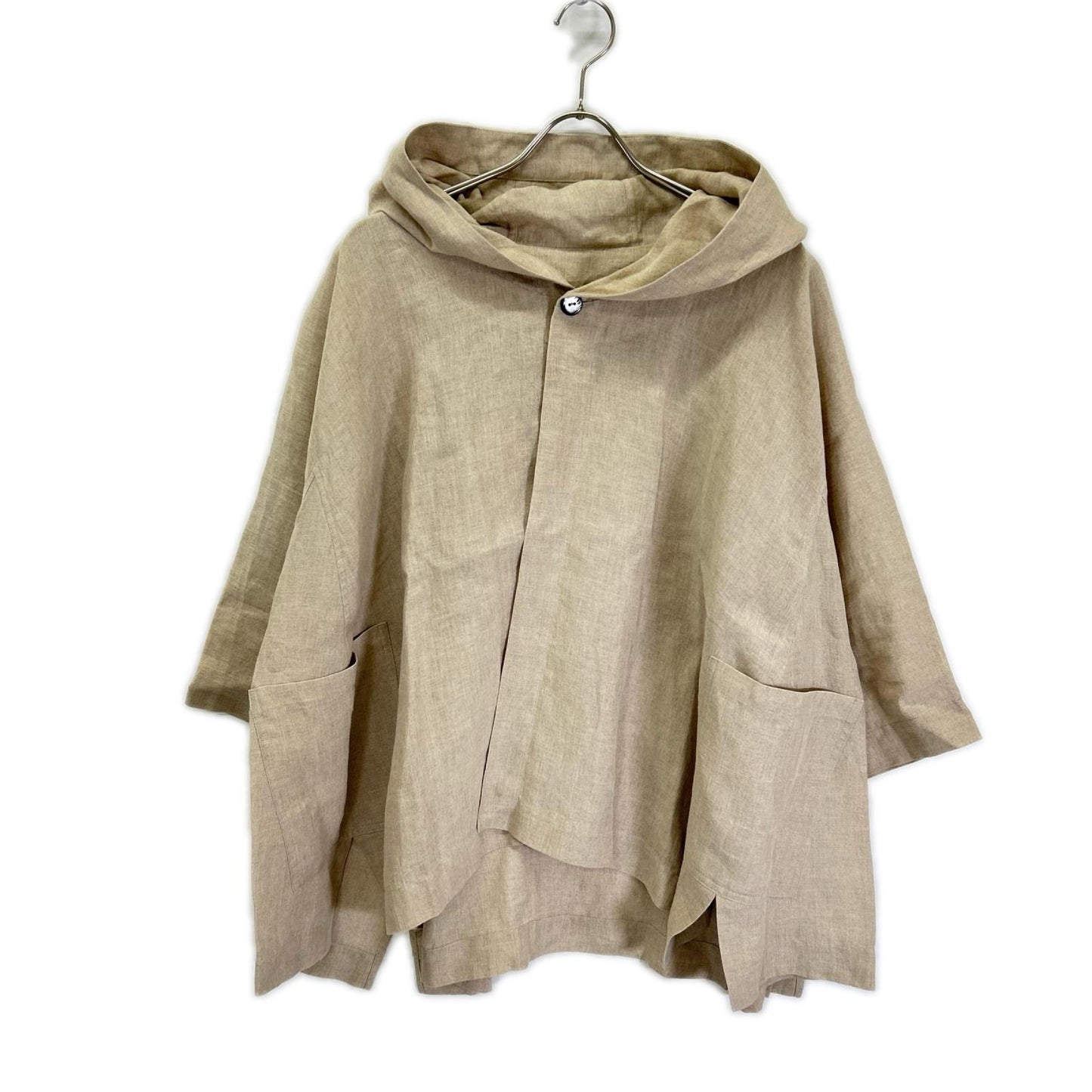 Babaghuri ババグーリ 26SS J0561FJ212 ベージュ リネン平フード付きジャケット トップス