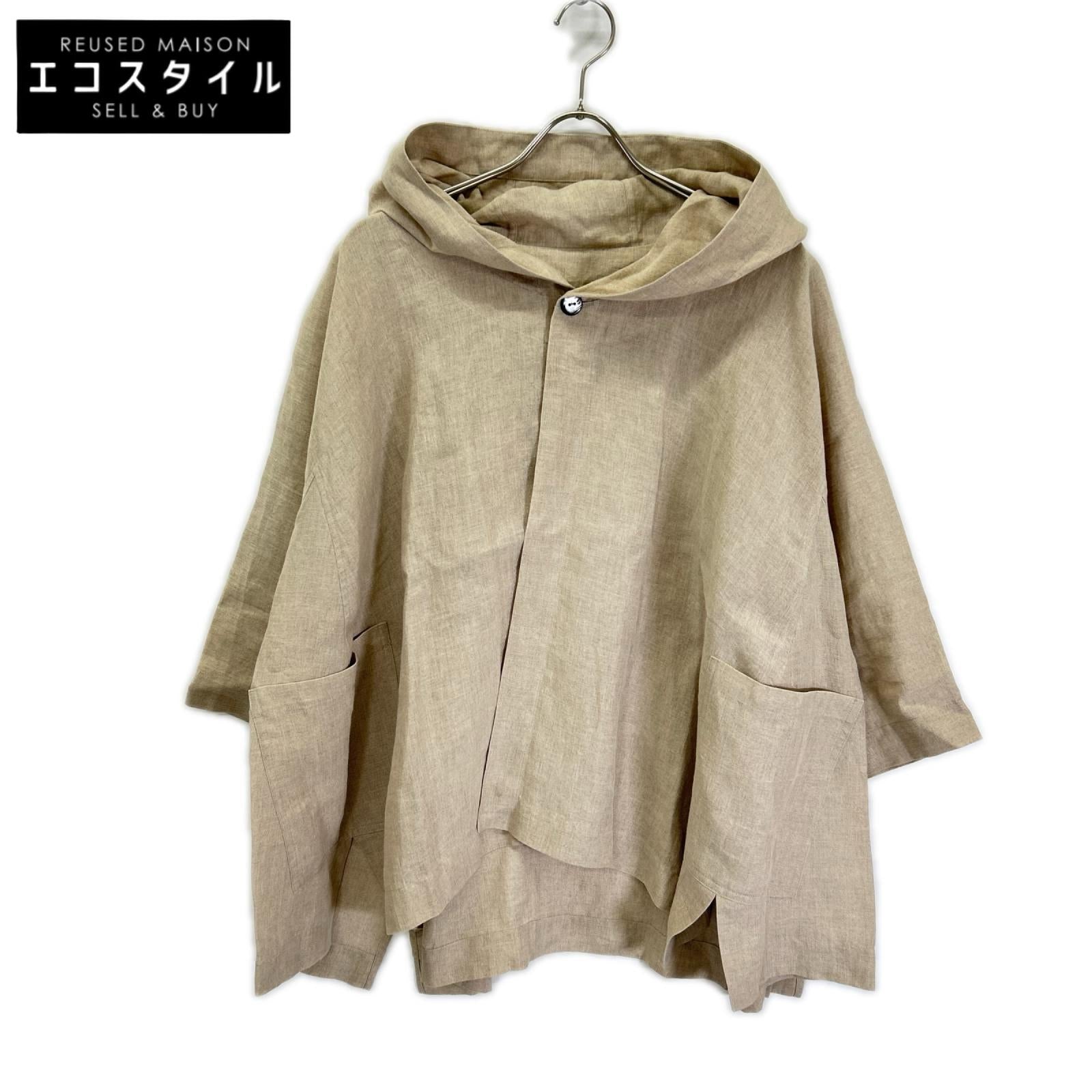 Babaghuri ババグーリ 26SS J0561FJ212 ベージュ リネン平フード付きジャケット トップス