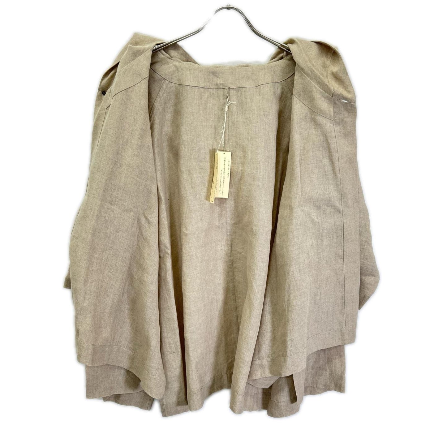 Babaghuri ババグーリ 26SS J0561FJ212 ベージュ リネン平フード付きジャケット トップス