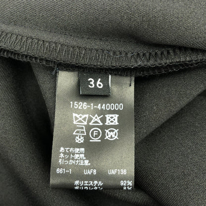 UNITED ARROWS ユナイテッドアローズ ブラック LIGHT PONGY フリル ノースリーブワンピース トップス