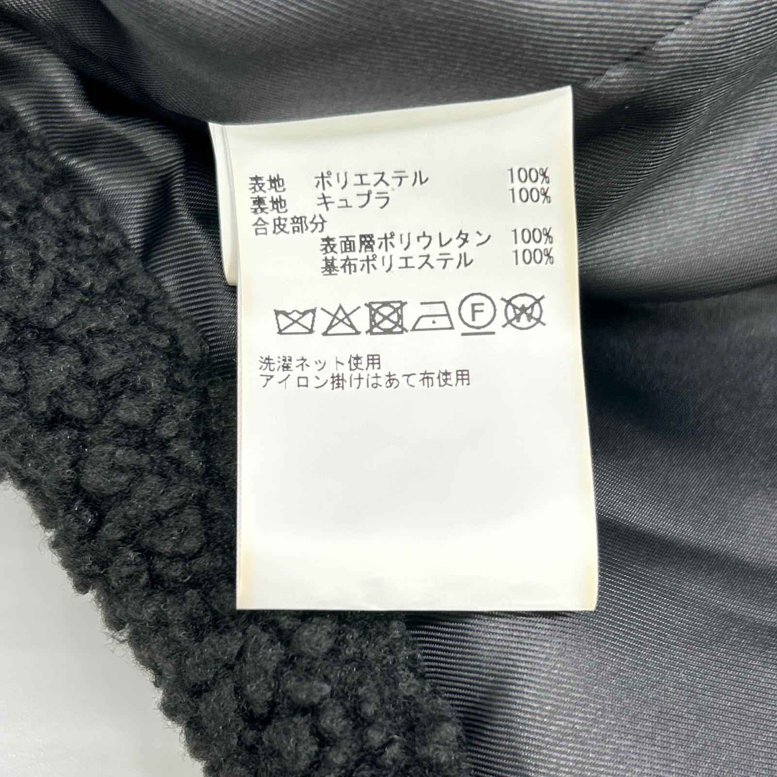 THIRD MAGAZINE サードマガジン 【×MIKOMORI】A0843FJM415 ブラック ボア フェイクレザージャケット ジャケット