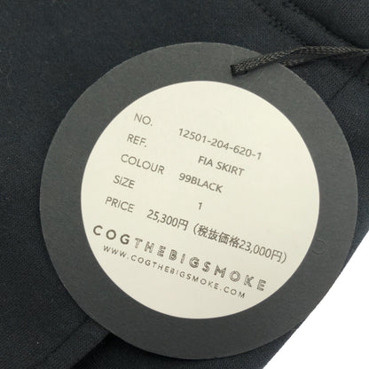 COGTHEBIGSMOKE コグザビッグスモーク ブラック スウェットジャージータイトスカート ボトムス