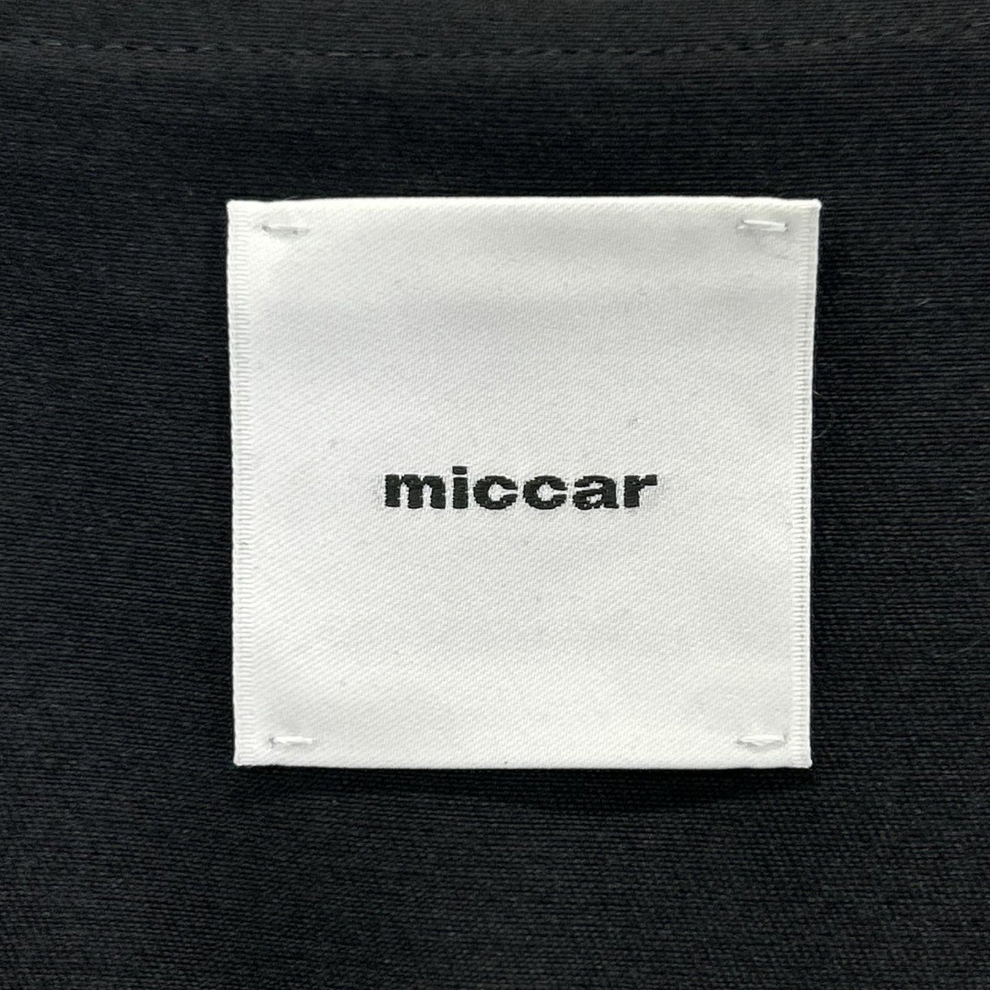 miccar ミカー No.9 ブラック シルクウール ノースリーブ ジャケット ベスト