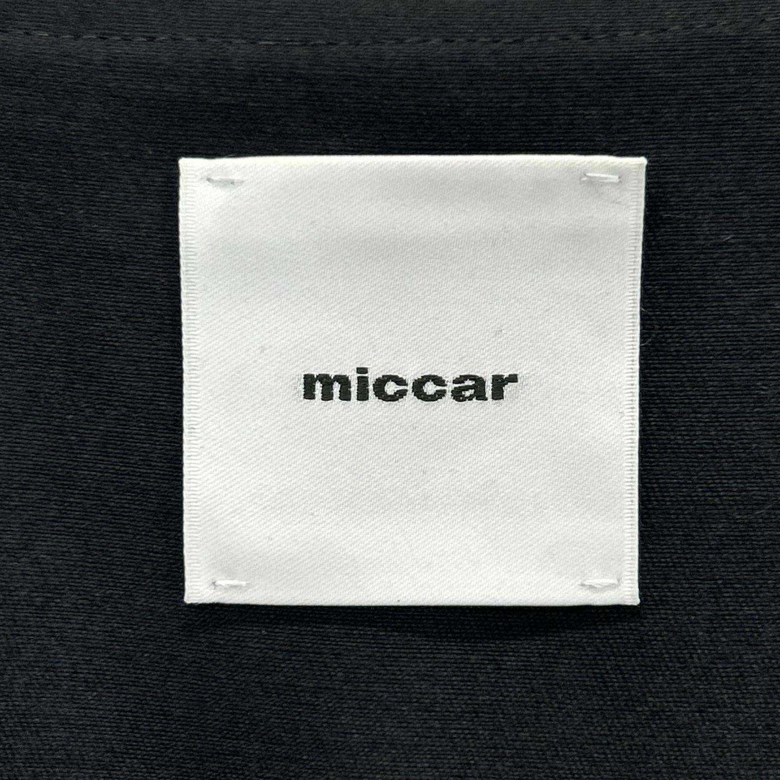 miccar ミカー No.9 ブラック シルクウール ノースリーブ ジャケット ベスト