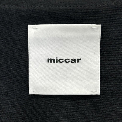 miccar ミカー No.9 ブラック シルクウール ノースリーブ ジャケット ベスト