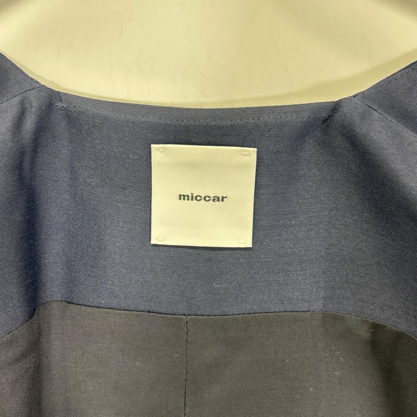 miccar ミカー No.9 ネイビー シルクウール ノースリーブ ジャケット ベスト
