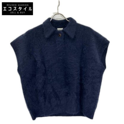 steven alan スティーブンアラン ネイビー ラクーン ウール ノースリーブ セーター トップス