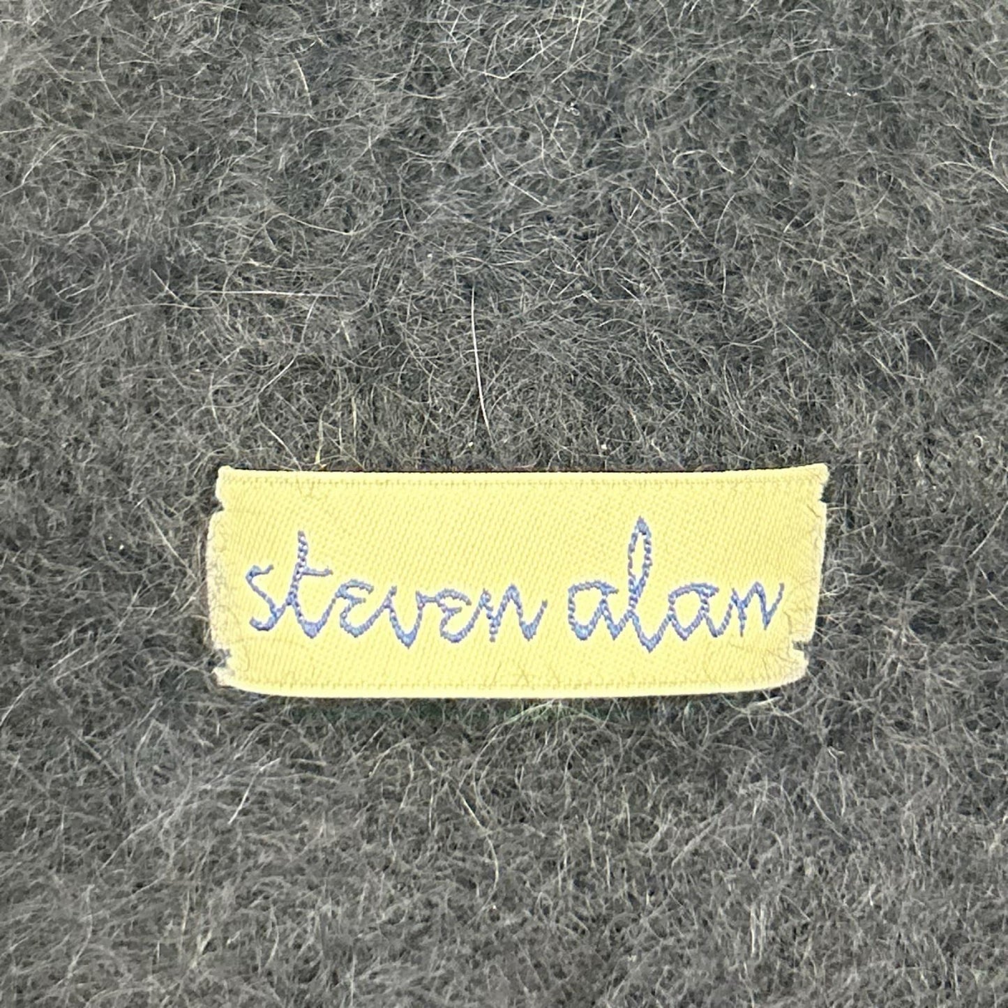 steven alan スティーブンアラン ネイビー ラクーン ウール ノースリーブ セーター トップス