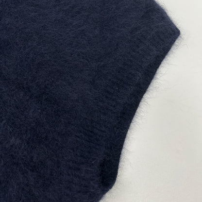 steven alan スティーブンアラン ネイビー ラクーン ウール ノースリーブ セーター トップス