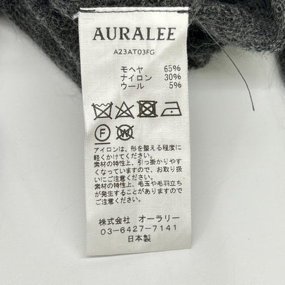 AURALEE オーラリー チャコール タートルネック ロングスリーブ ニット トップス