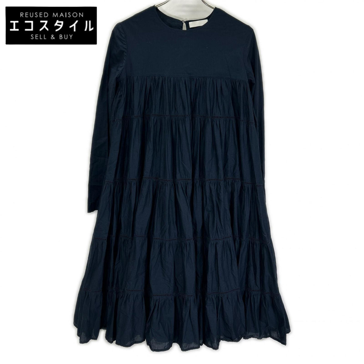 MERLETTE マーレット 9910300019 Navy ESSAOUIRA/Essaouira Gathered Dress Dress