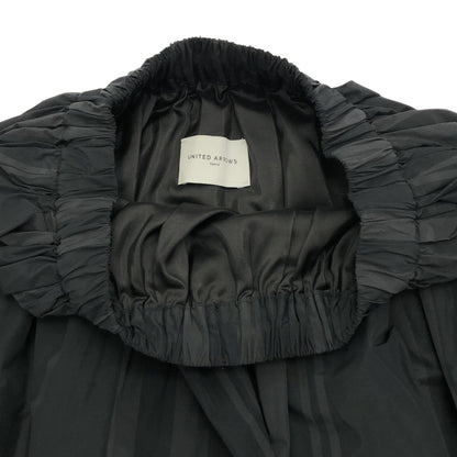UNITED ARROWS ユナイテッドアローズ ブラック チャック柄 タフタ フレアスカート ボトムス