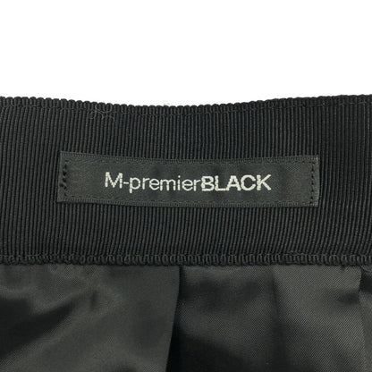 M-premierBLACK エムプルミエブラック ブラック キルトライクジャガードフレアスカート ボトムス