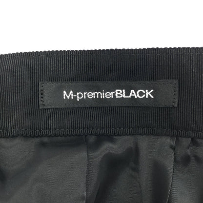 M-premierBLACK エムプルミエブラック ブラック キルトライクジャガードフレアスカート ボトムス
