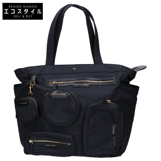 Anya Hindmarch アニヤ ハインドマーチ Labelledシリーズ エコナイロン Commuter Tote コミューター トートバッグ