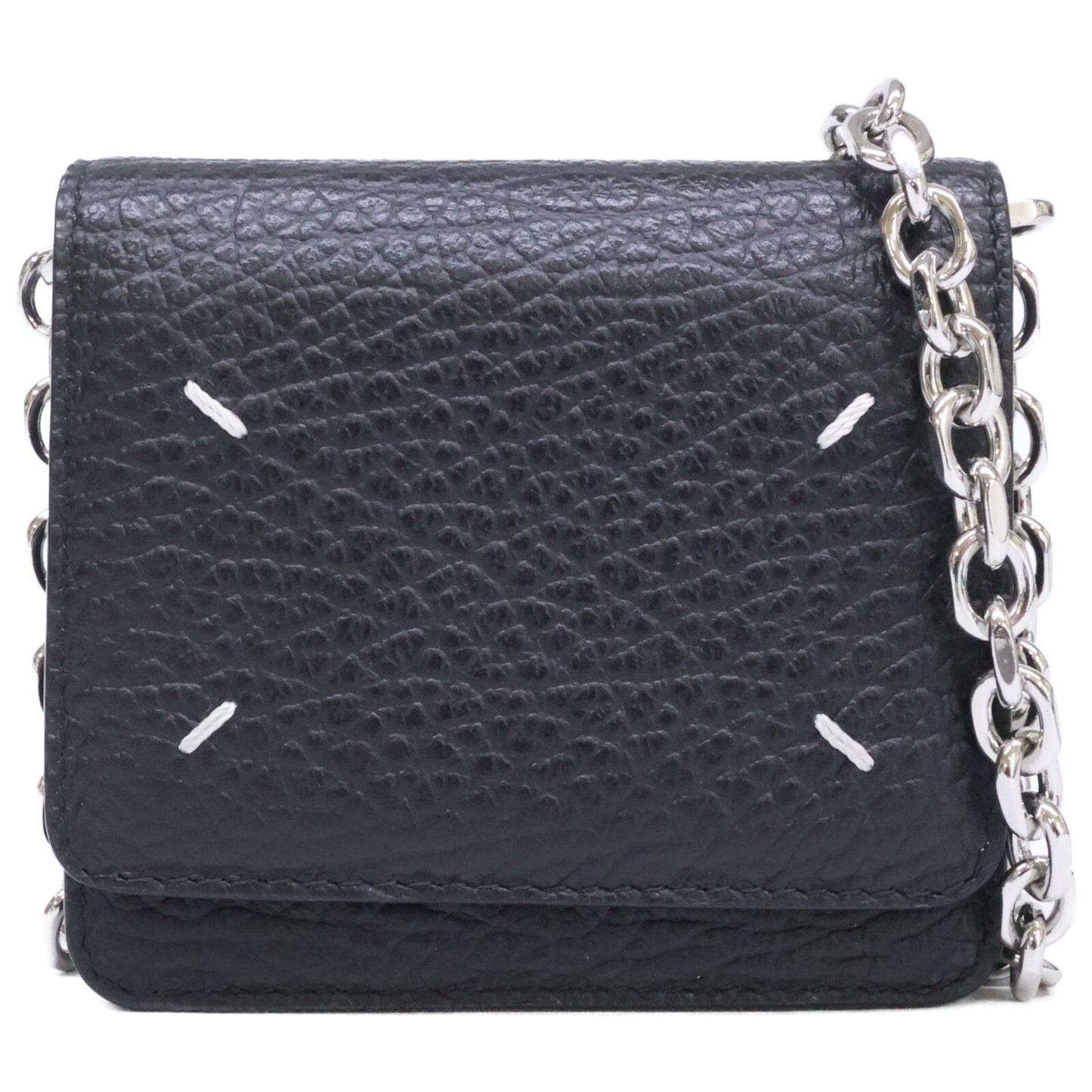 Maison margiela メゾンマルジェラ 【美品】11 SA3UI0009 P4455 T8013 4ステッチ チェーンウォレット ショルダーバッグ