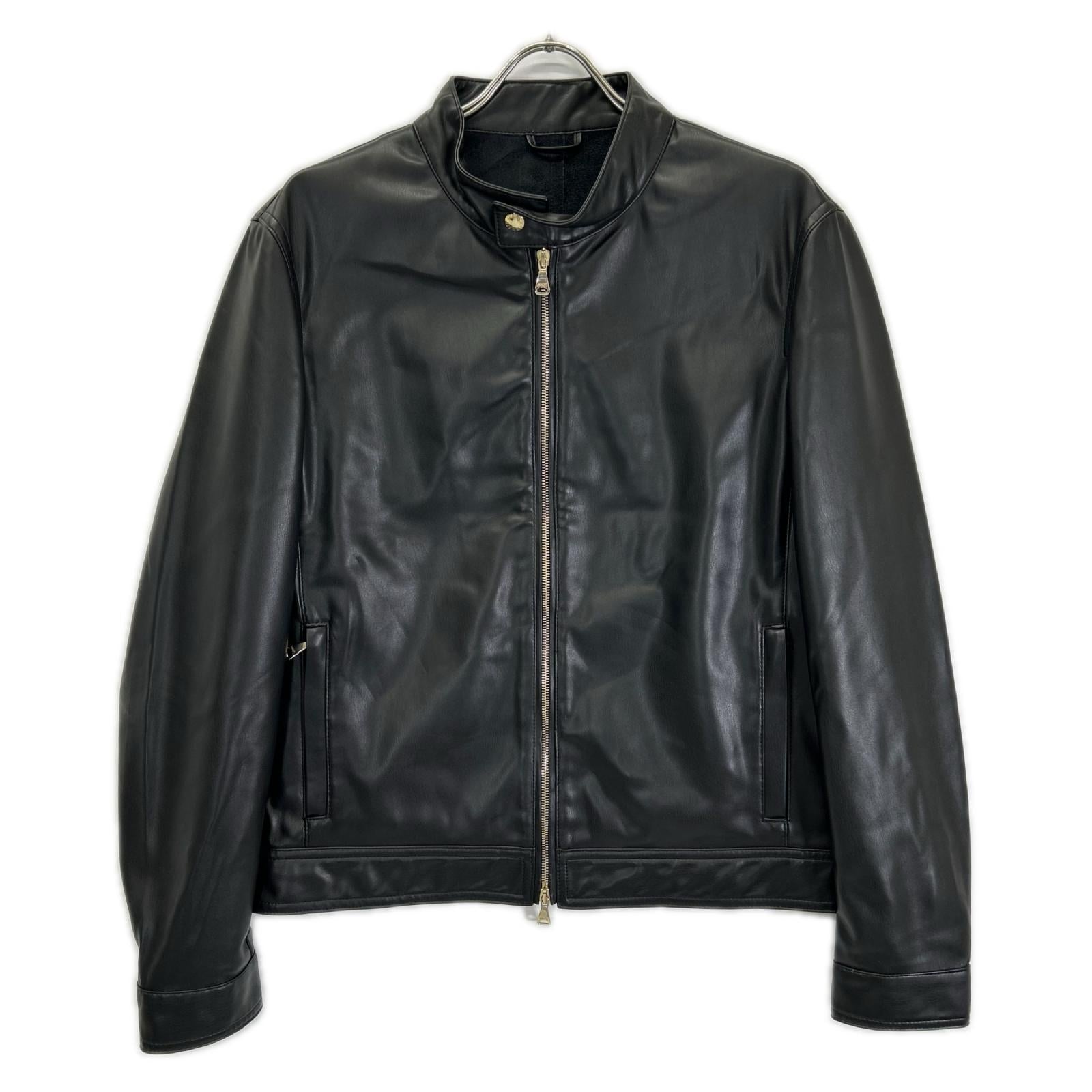 EMMETI エンメティー 【BR別注】ブラック TECH02 JURI ウォッシャブルテックレザー ゴールド金具 シングルライダース ジャケット ジャケット