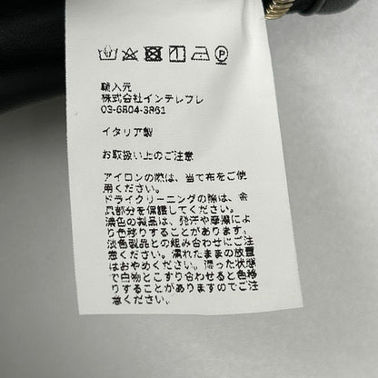 EMMETI エンメティー 【BR別注】ブラック TECH02 JURI ウォッシャブルテックレザー ゴールド金具 シングルライダース ジャケット ジャケット