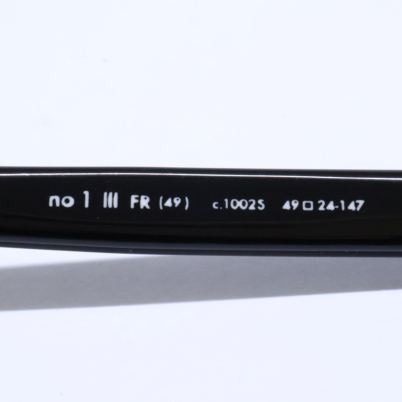 10eyevan テンアイヴァン 【美品】no.1 III FR(49) c.1002S セルロイド ウェリントンシェイプ サングラス