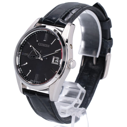 CITIZEN シチズン AQ1010-03E The CITIZEN/ザ・シチズン 黒文字盤 クロコレザーベルト エコドライブ ソーラー 腕時計