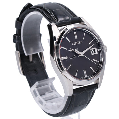 CITIZEN シチズン AQ1010-03E The CITIZEN/ザ・シチズン 黒文字盤 クロコレザーベルト エコドライブ ソーラー 腕時計