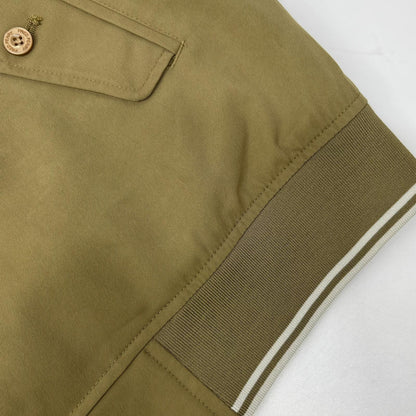 FRED PERRY フレッドペリー 【BEAMS別注】 FZ2684 カーキ フルジップ ロゴ刺繍 ハリントンジャケット ジャケット