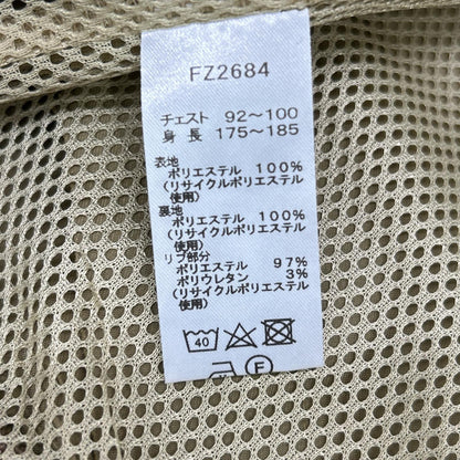 FRED PERRY フレッドペリー 【BEAMS別注】 FZ2684 カーキ フルジップ ロゴ刺繍 ハリントンジャケット ジャケット