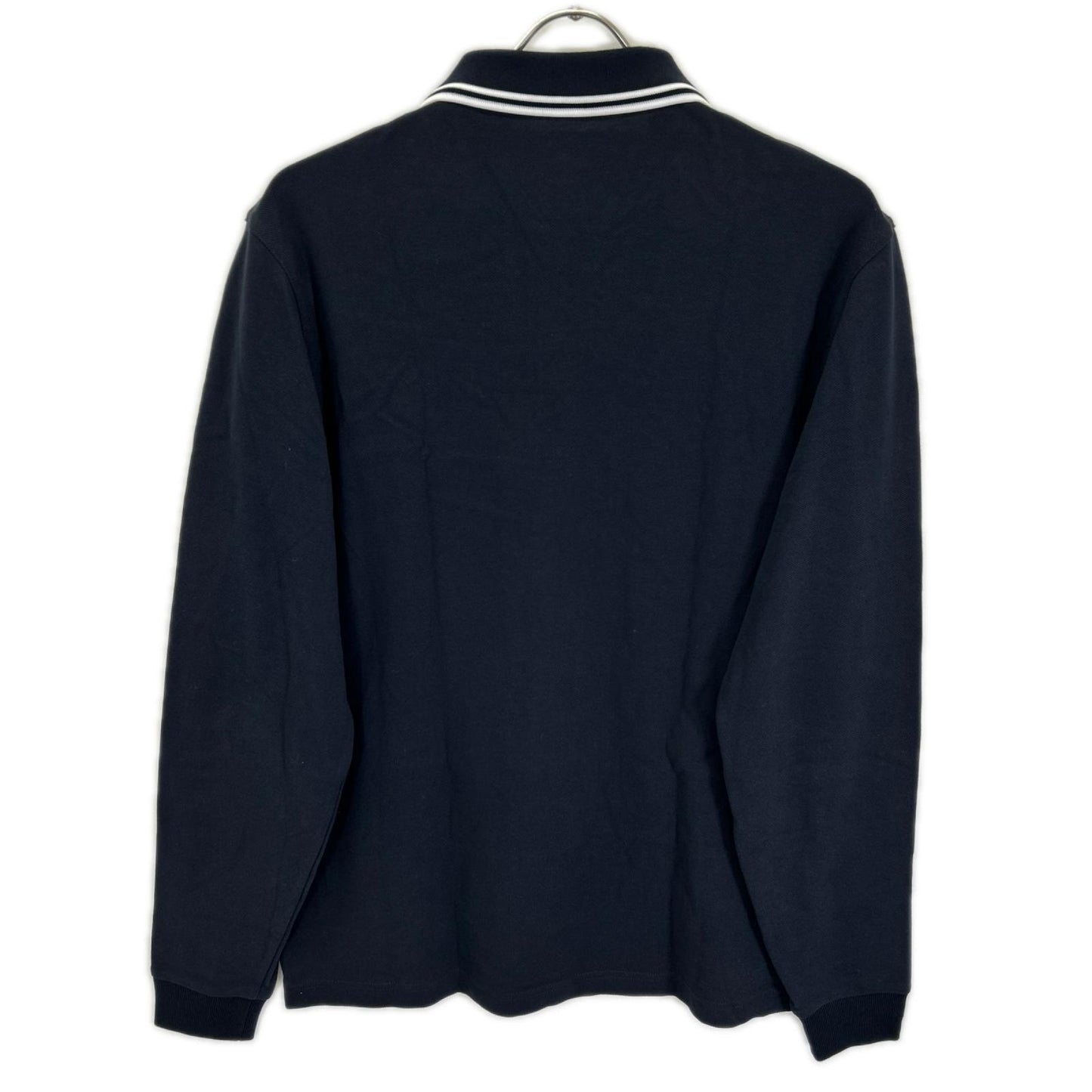 FRED PERRY フレッドペリー M3636 ネイビー コットン ホワイトティップライン 長袖 ポロシャツ トップス