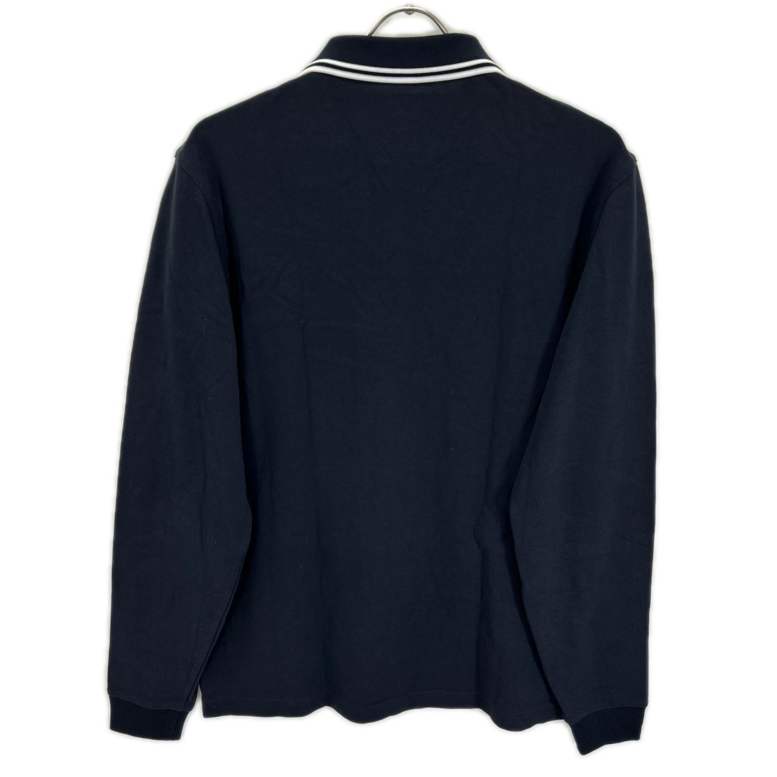 FRED PERRY フレッドペリー M3636 ネイビー コットン ホワイトティップライン 長袖 ポロシャツ トップス