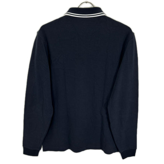 FRED PERRY フレッドペリー M3636 ネイビー コットン ホワイトティップライン 長袖 ポロシャツ トップス