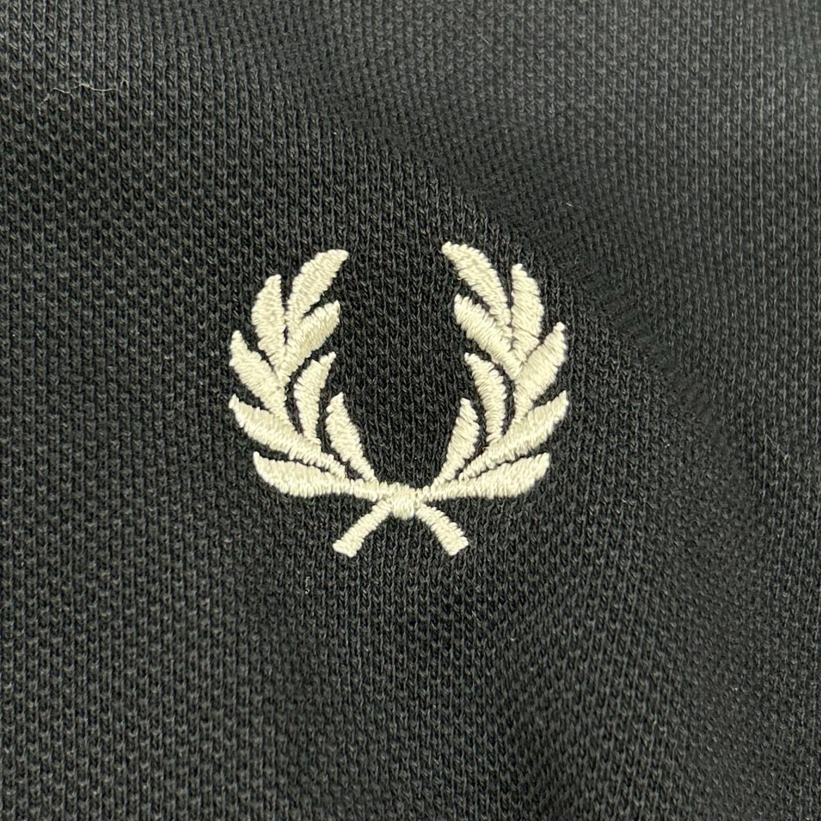 FRED PERRY フレッドペリー M3636 ネイビー コットン ホワイトティップライン 長袖 ポロシャツ トップス