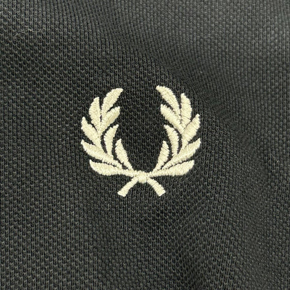 FRED PERRY フレッドペリー M3636 ネイビー コットン ホワイトティップライン 長袖 ポロシャツ トップス