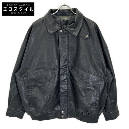 CLEL クレイル ブラック ヴィンテージ加工 フルジップ ブルゾン ジャケット