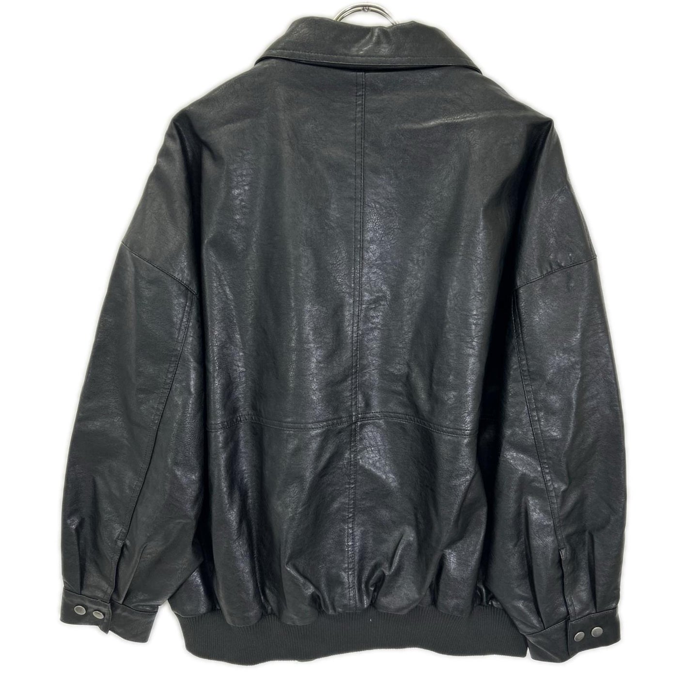 CLEL クレイル ブラック ヴィンテージ加工 フルジップ ブルゾン ジャケット