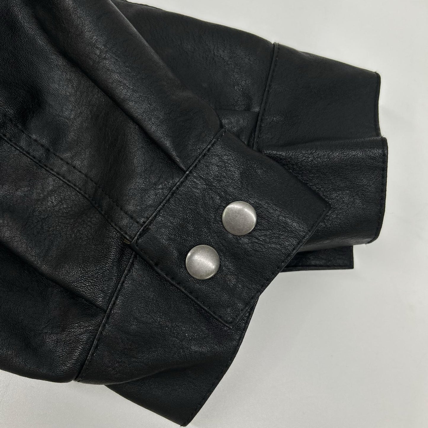 CLEL クレイル ブラック ヴィンテージ加工 フルジップ ブルゾン ジャケット
