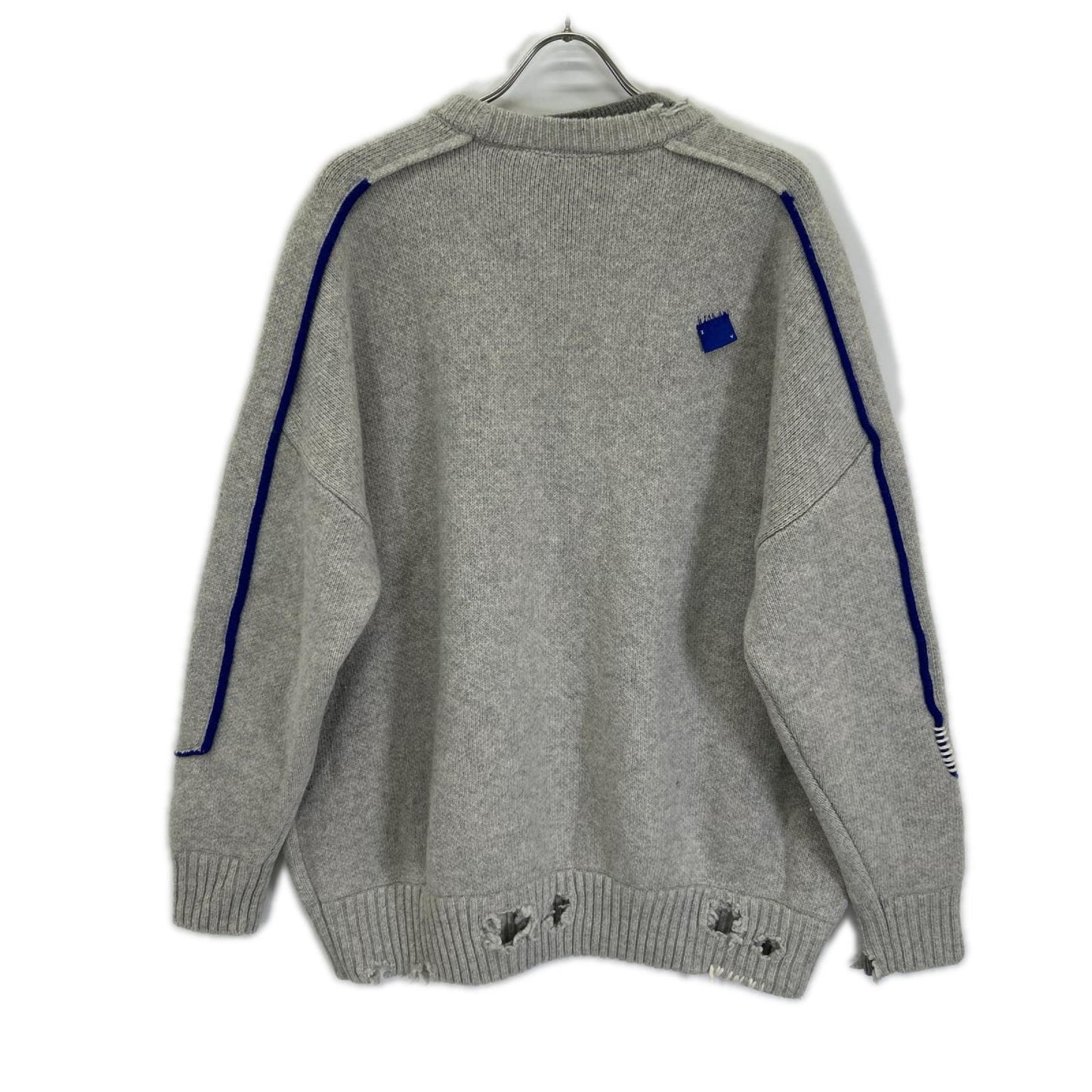 ZARA ザラ 【×Adererror】グレー ウール フロントロゴ オーバーサイズ ニット トップス